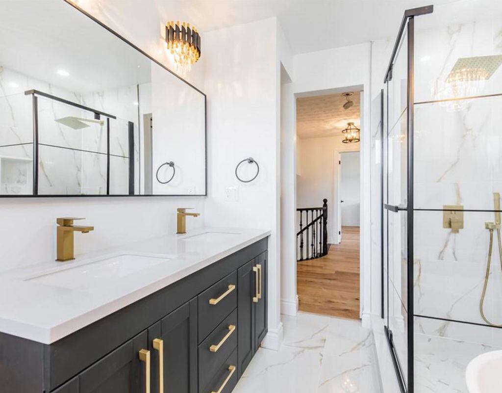 Finished bathroom renovation by LIV4 Homes